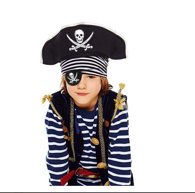 Single Pirate Goggles Black Felt