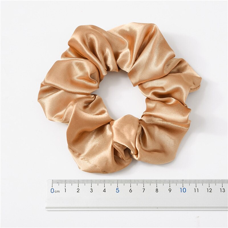 satin-cloth-large-intestine-circle-hair-tie-set-solid-color
