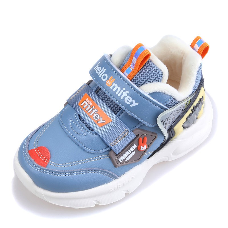 Short-staple two cotton warm sports shoes baby quilted functional shoes