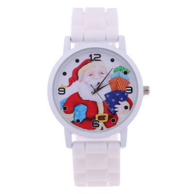 Christmas children's gift table Creative new cute Santa gift watch Silicone children's watch