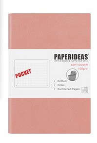 Soft leather Notebook aA6 Diary Portable Portable Small Notepad With Blank Page Number Pocket Book Nude Pink Blank