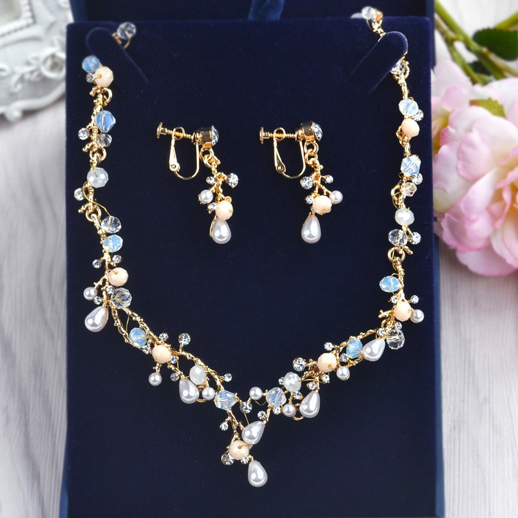 New Pearl Necklace Female Bride Wedding Jewelry